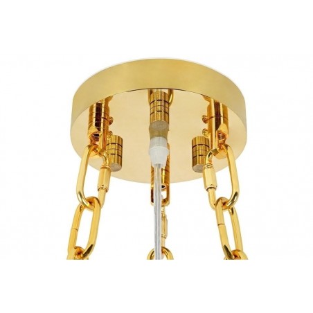 Lampa wisząca IMPERIAL GOLD 80 - stal, kryształ