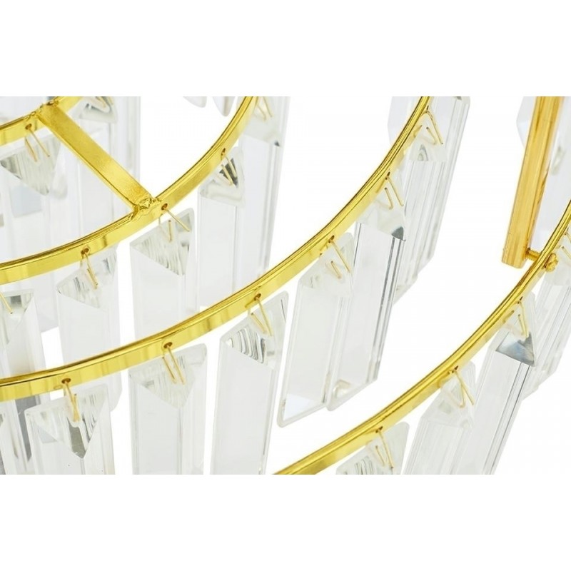 Lampa wisząca IMPERIAL GOLD 80 - stal, kryształ