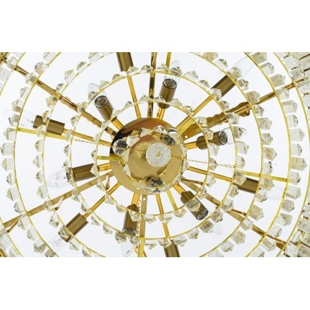 Lampa wisząca IMPERIAL GOLD 80 - stal, kryształ