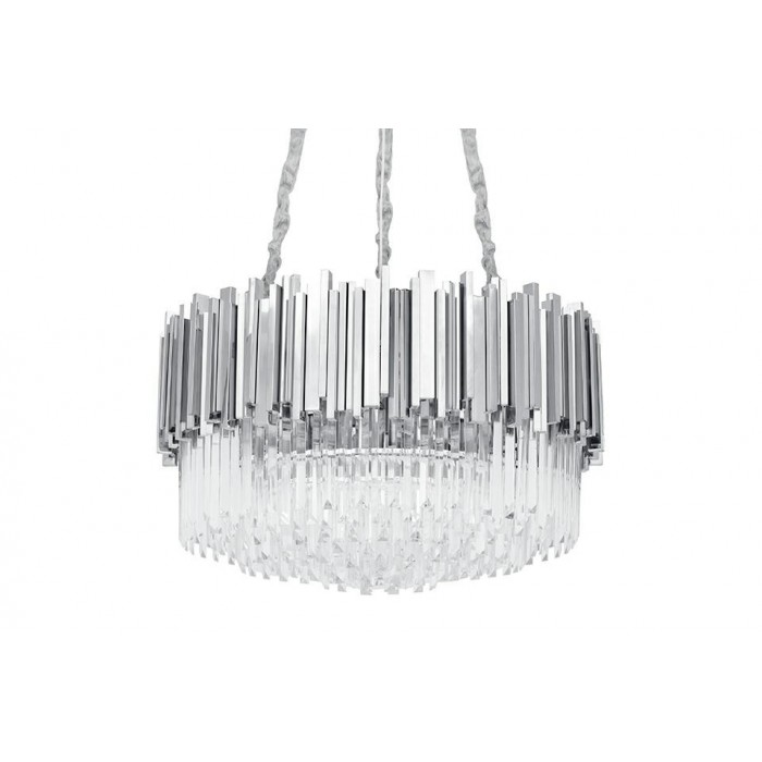 Lampa wisząca IMPERIAL SILVER 60 - stal, kryształ