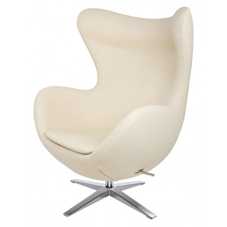 Fotel EGG SZEROKI PU beżowy