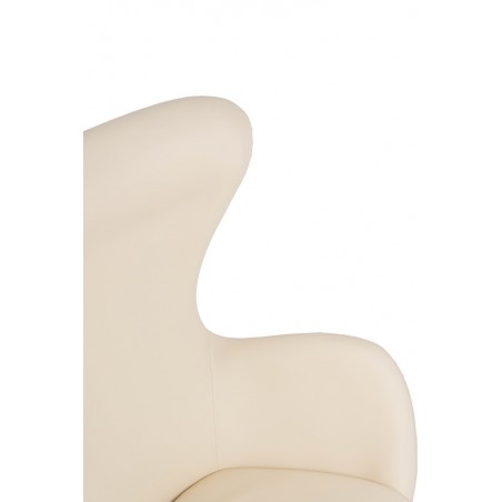 Fotel EGG SZEROKI PU beżowy