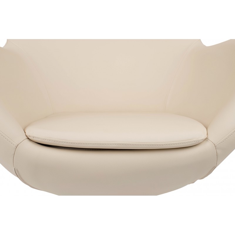 Fotel EGG SZEROKI PU beżowy