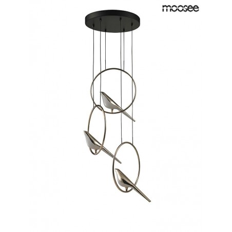 MOOSEE lampa wisząca BIRD DISC złota