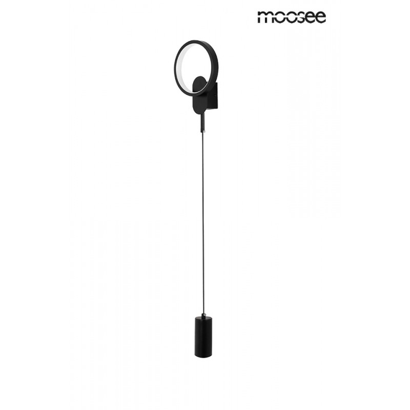 MOOSEE lampa ścienna COMO czarna
