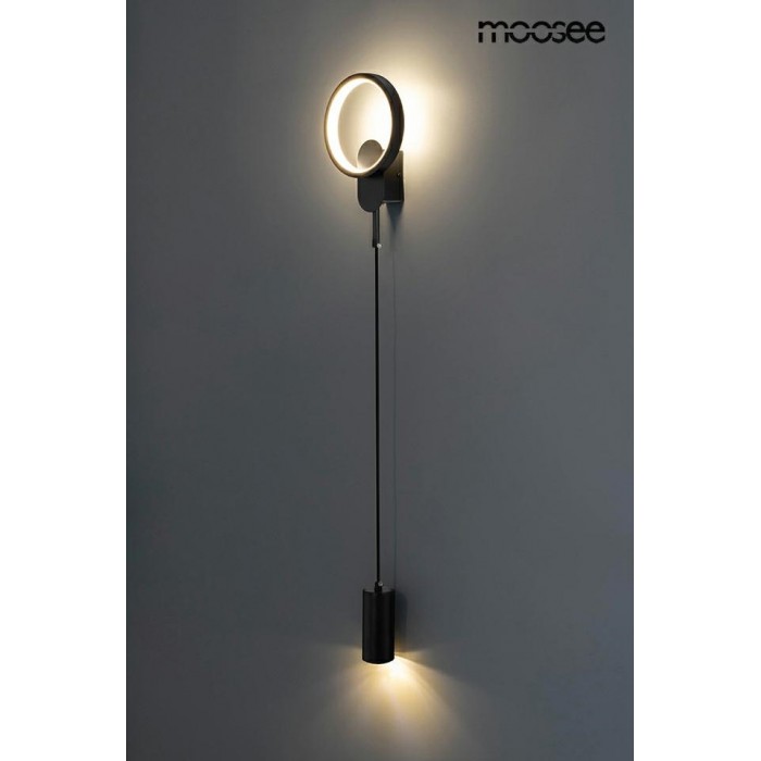 MOOSEE lampa ścienna COMO czarna