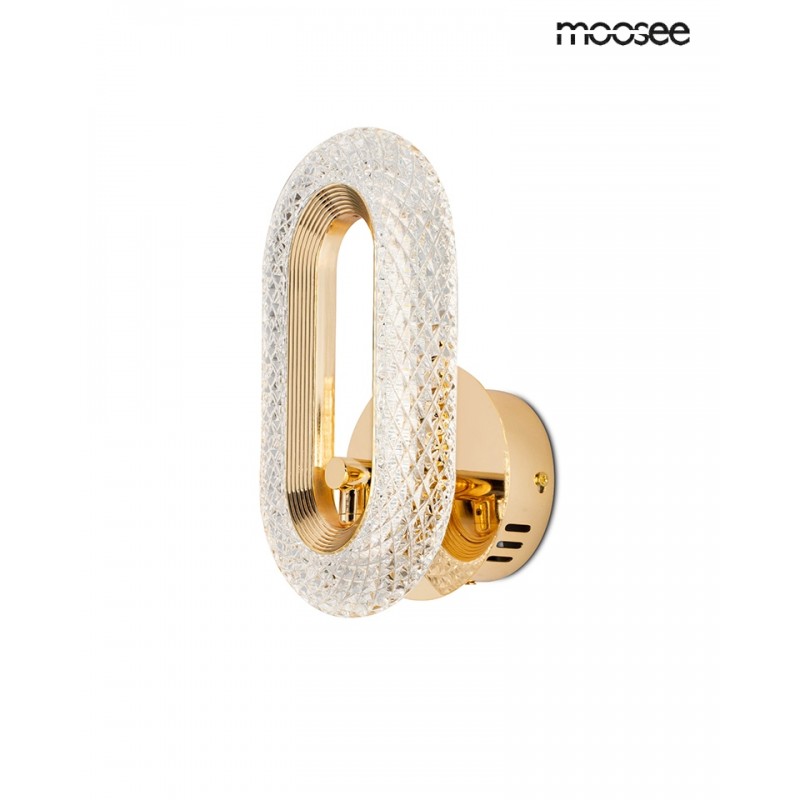 MOOSEE lampa ścienna JEWEL złota