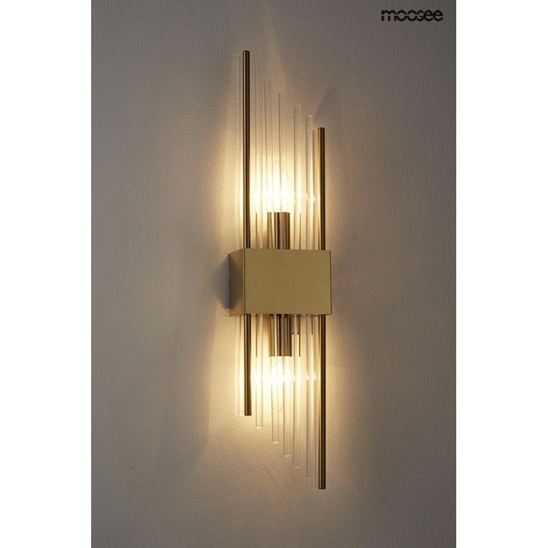 MOOSEE lampa ścienna SLANT złota