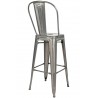 Krzesło barowe TOWER BIG BACK 76  (Paris) metal