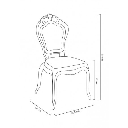 Krzesło KING transparentne - poliwęglan
