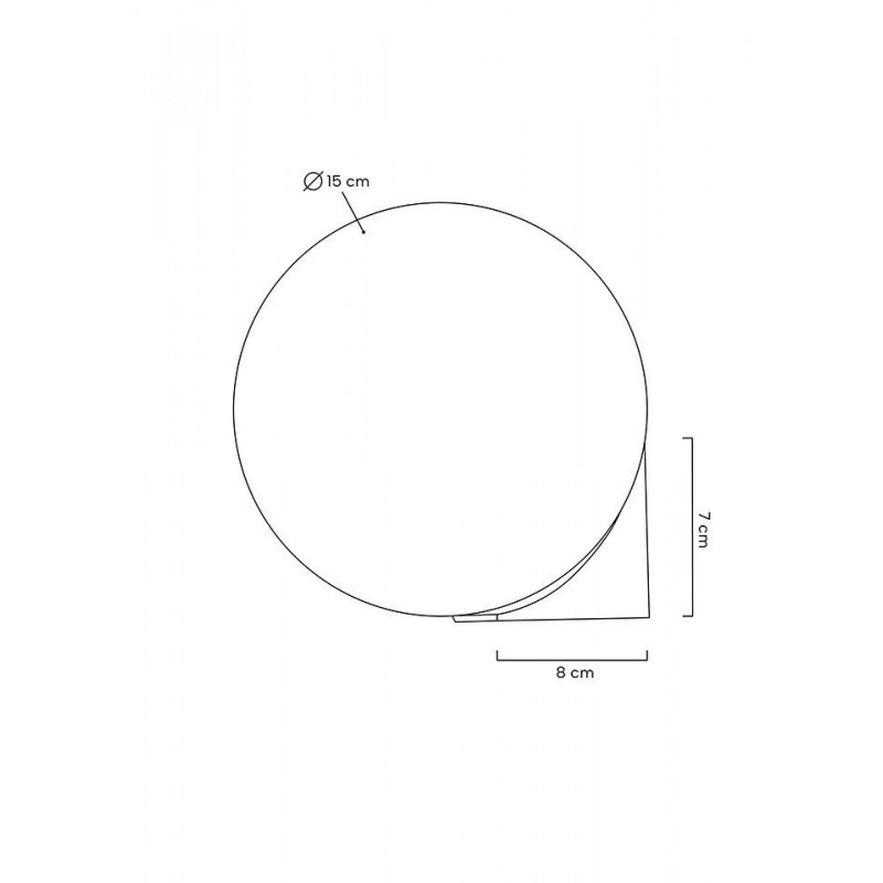 MOOSEE lampa ścienna BOLL złota