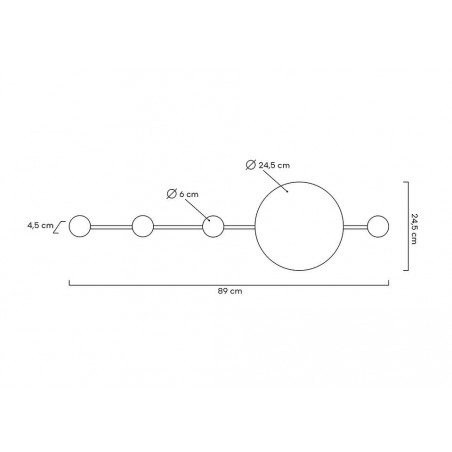 MOOSEE lampa ścienna SHADOW HANG z wieszakiem czarna