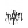 Krzesło barowe TOWER 66 ( Paris ) czarne