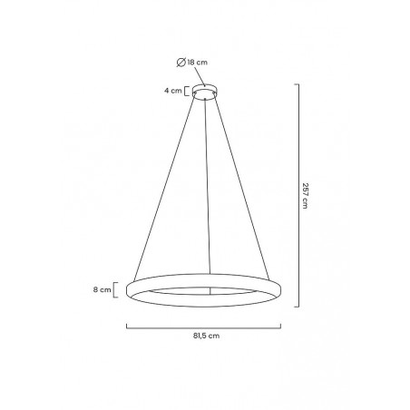 MOOSEE lampa wisząca LIBERTY 80 złota