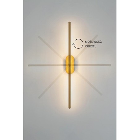 MOOSEE lampa ścienna TOBIA złota