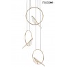 MOOSEE lampa wisząca BIRD DISC złota