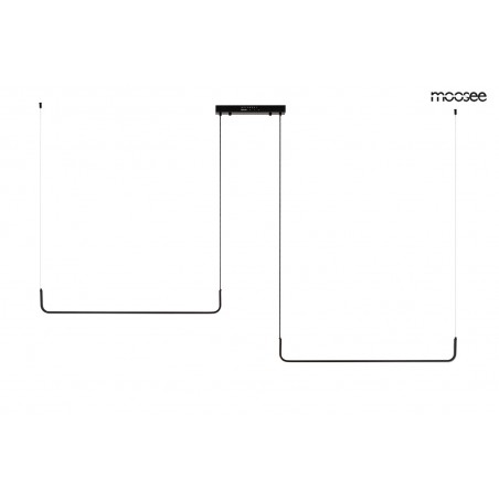 MOOSEE lampa wisząca SHAPE DUO 120 czarna