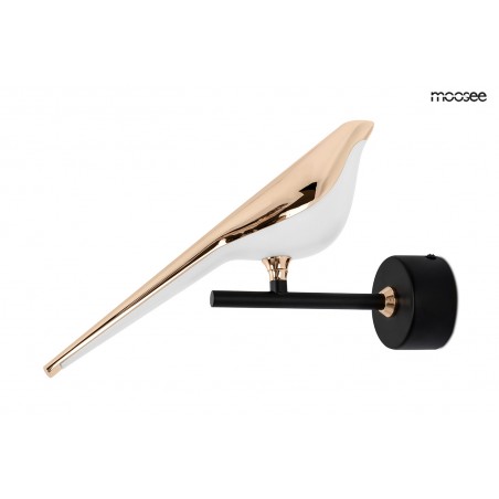 MOOSEE lampa ścienna BIRD złota