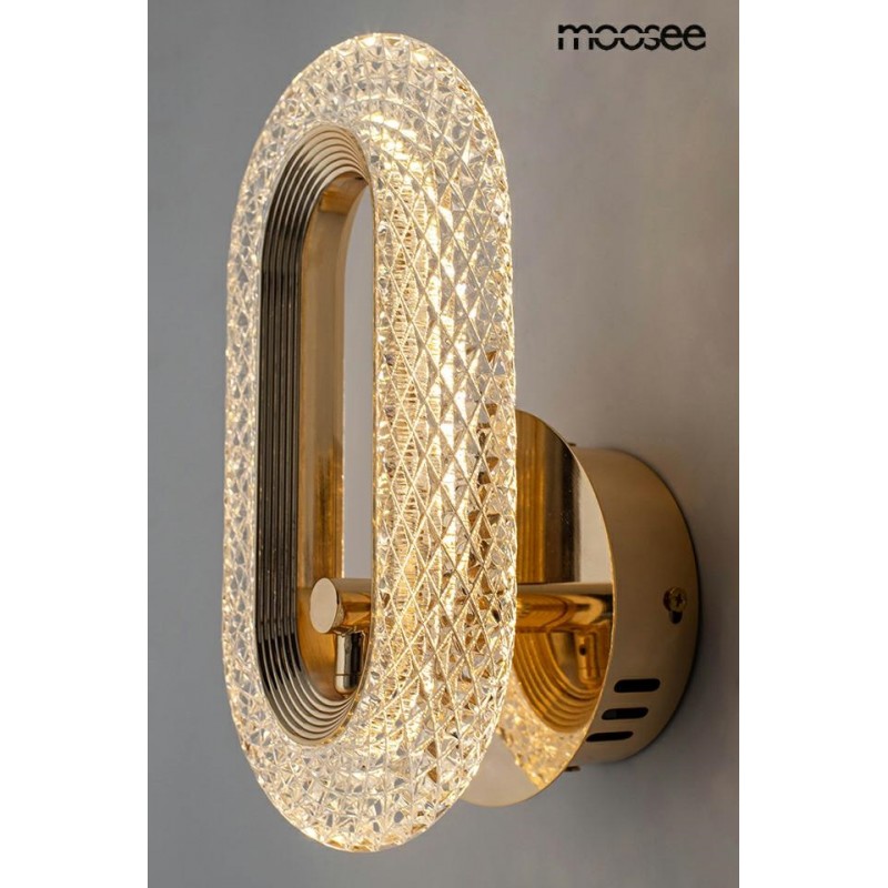 MOOSEE lampa ścienna JEWEL złota