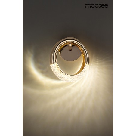 MOOSEE lampa ścienna HELIOS złota