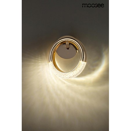 MOOSEE lampa ścienna HELIOS złota