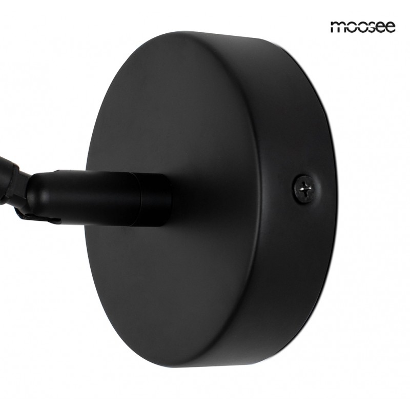 MOOSEE lampa ścienna PRISMA czarna