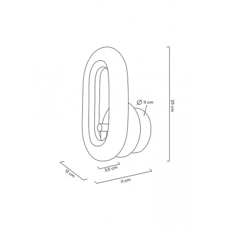 MOOSEE lampa ścienna JEWEL złota
