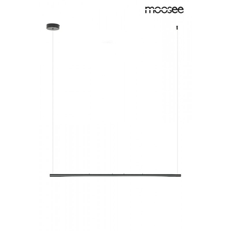 MOOSEE lampa wisząca LAVA czarna / bursztynowa