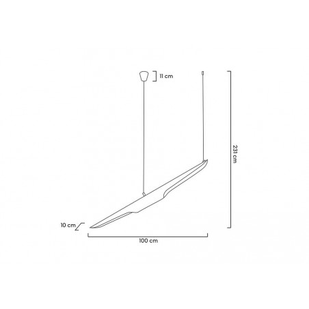 MOOSEE lampa wisząca CONTEO biała