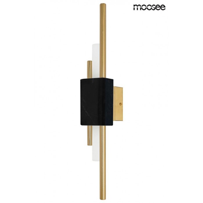 MOOSEE lampa ścienna EVANS czarna / złota