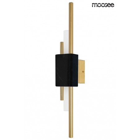 MOOSEE lampa ścienna EVANS czarna / złota