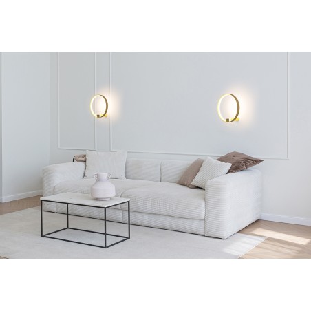 MOOSEE lampa ścienna CIRCLE WALL złota