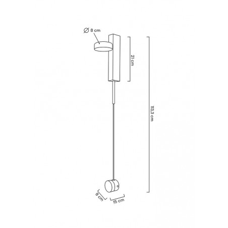 MOOSEE lampa ścienna CLARID GOLD złota