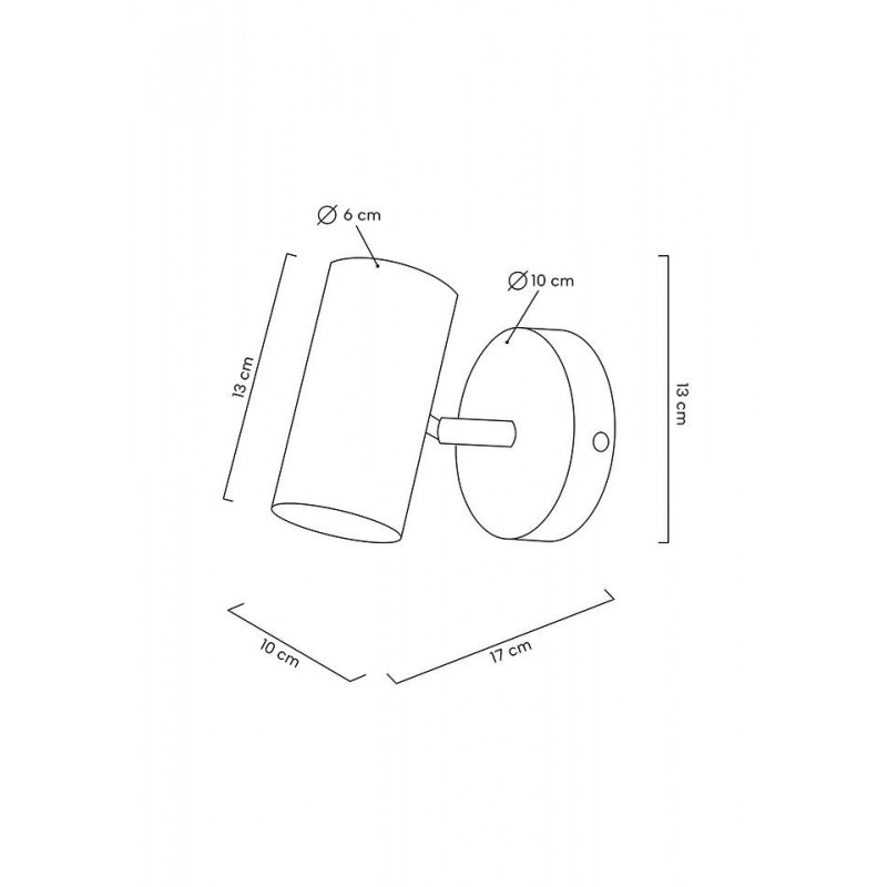 MOOSEE lampa ścienna SPOT złota