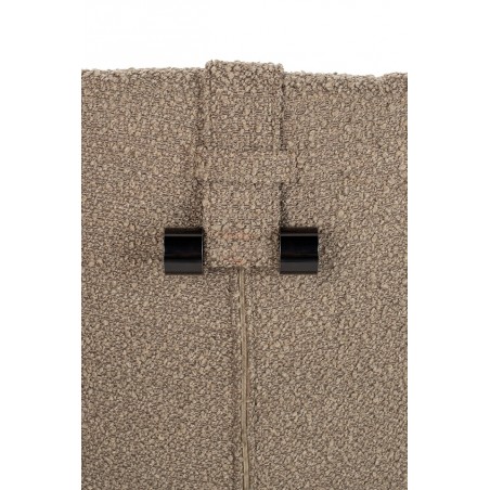 Fotel TEDDY GRAND ciemny brązowy z podnóżkiem