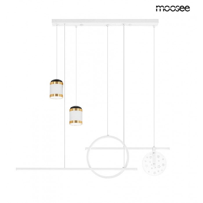 MOOSEE lampa wisząca STARS biała