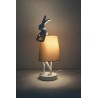 KARE lampa stołowa RABBIT 68 cm biała  / róźowa