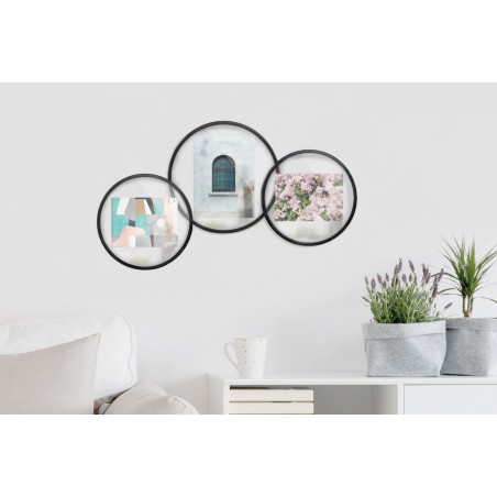 UMBRA ramka na zdjęcia INFINITY okrągła czarna