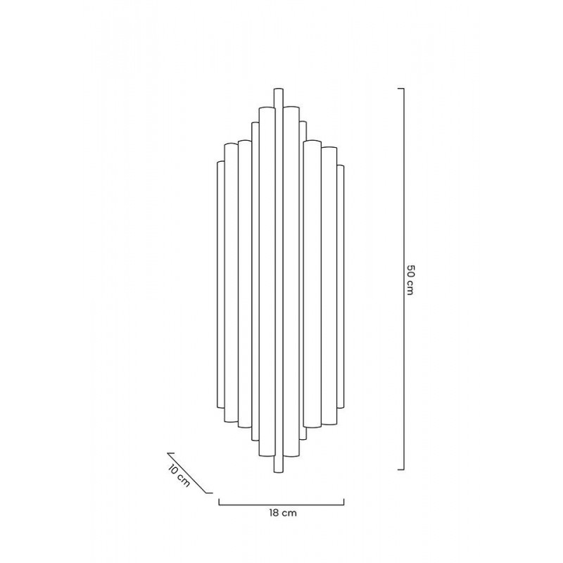 MOOSEE lampa ścienna HARMONIC BLACK czarna