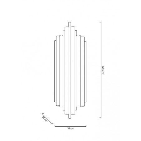 MOOSEE lampa ścienna HARMONIC BLACK czarna