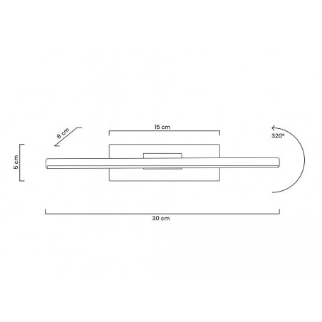 MOOSEE lampa ścienna REM czarna