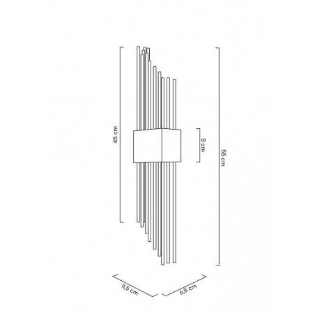 MOOSEE lampa ścienna SLANT złota