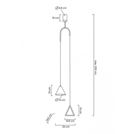 MOOSEE lampa wisząca ACUSTICA czarna