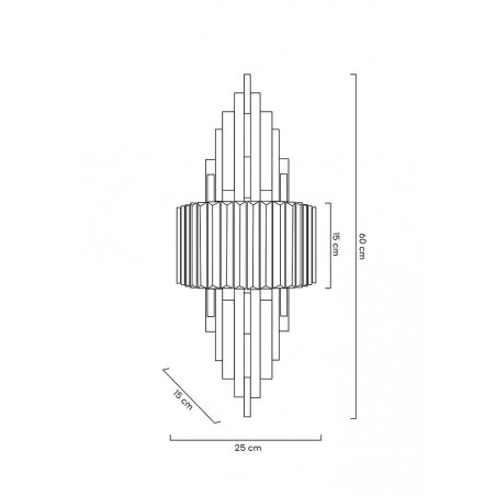 MOOSEE lampa ścienna TOWERS złota