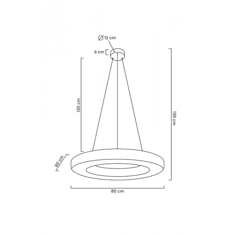 MOOSEE lampa wisząca ALLISIA 80 złota