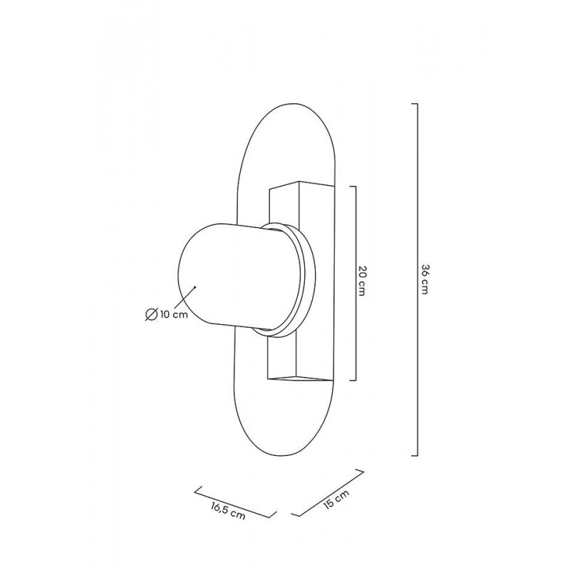 MOOSEE lampa ścienna ROSA transparentna