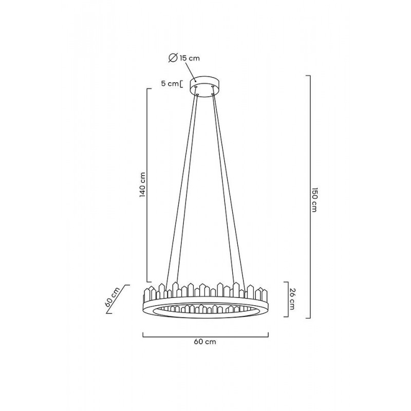 MOOSEE lampa wisząca NENUFAR - złota