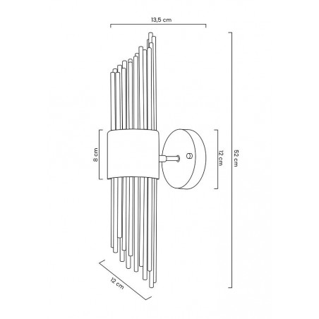 MOOSEE lampa ścienna AMADEO złota