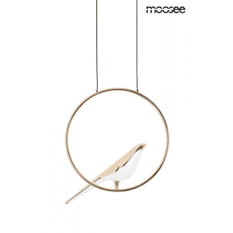 MOOSEE lampa wisząca BIRD złota