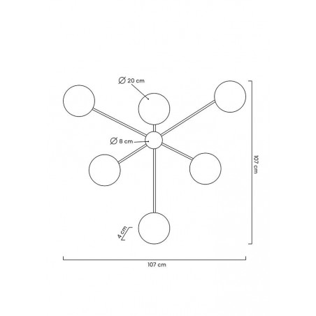 MOOSEE lampa ścienna SHADOW 6 czarna